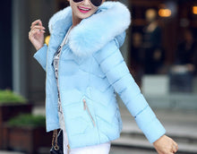 Load image into Gallery viewer, Fur Collar Cotton-Padded Short Jacket Women - Secret Apparel
