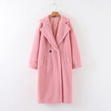 Load image into Gallery viewer, Long Faux Lamb Fur Coat - Secret Apparel
