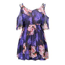 Load image into Gallery viewer, V-Neck Ruffled Chiffon Dress - Secret Apparel
