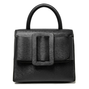 Buckle Crossbody Leather Handbag - Secret Apparel