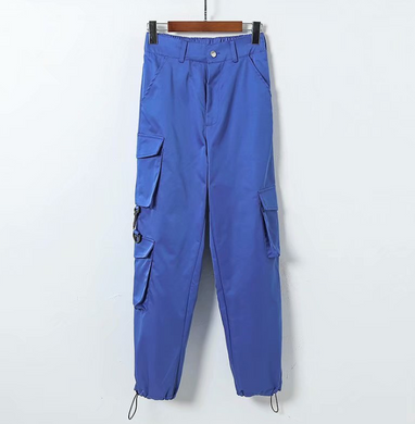 Blue Cargo Pocket Trousers - Secret Apparel