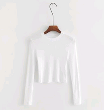 Load image into Gallery viewer, Slim Short Long Sleeve Sweater - Secret Apparel
