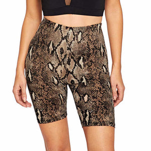 High Waist Printed Short Pants - Secret Apparel