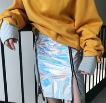 Load image into Gallery viewer, Zipped Side Slit Skirt - Secret Apparel
