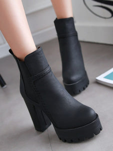 High Heel Ankle Boots - Secret Apparel