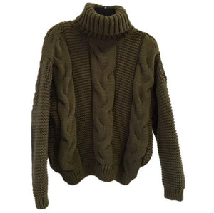 Turtleneck Loose Sweater - Secret Apparel