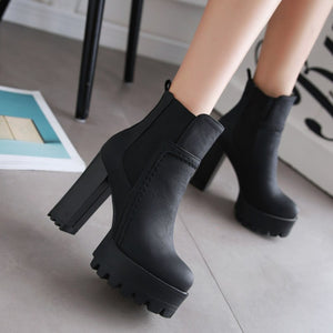 High Heel Ankle Boots - Secret Apparel