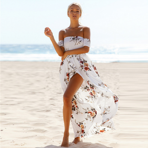 Off shoulder maxi dress - Secret Apparel