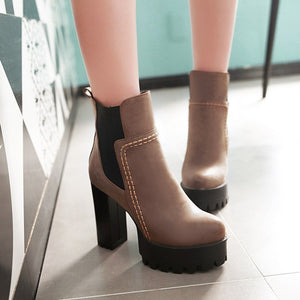 High Heel Ankle Boots - Secret Apparel