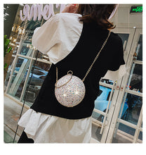 Load image into Gallery viewer, Round Ball Bling Handbag - Secret Apparel
