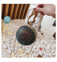 Load image into Gallery viewer, Round Ball Bling Handbag - Secret Apparel
