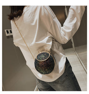 Round Ball Bling Handbag - Secret Apparel