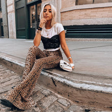 Load image into Gallery viewer, Animal Print Wide Leg Pants - Secret Apparel
