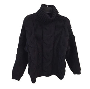 Turtleneck Loose Sweater - Secret Apparel