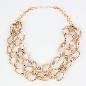 Metallic Chain Golden Necklace - Secret Apparel