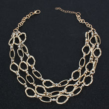 Load image into Gallery viewer, Metallic Chain Golden Necklace - Secret Apparel
