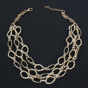 Metallic Chain Golden Necklace - Secret Apparel