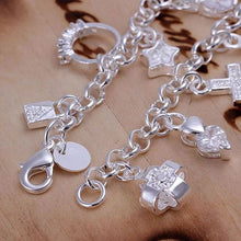 Load image into Gallery viewer, Silver Ornaments Bracelet - Secret Apparel
