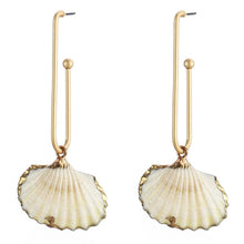 Load image into Gallery viewer, Large Seashell Designed Earrings - Secret Apparel
