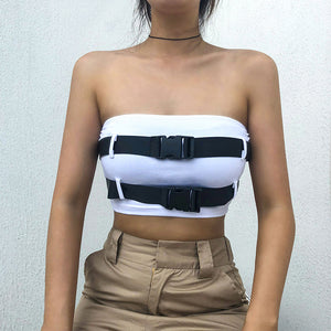 Buckled Tube Top - Secret Apparel