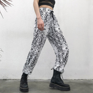 Snake Print Trousers - Secret Apparel