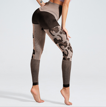 Load image into Gallery viewer, Camouflage Hollow Fitness Leggings - Secret Apparel
