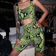 Load image into Gallery viewer, Yellow Snake Print Jumpsuit - Secret Apparel
