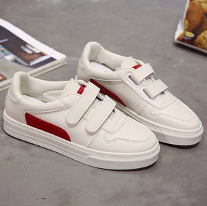 White Velcro Trainers - Secret Apparel