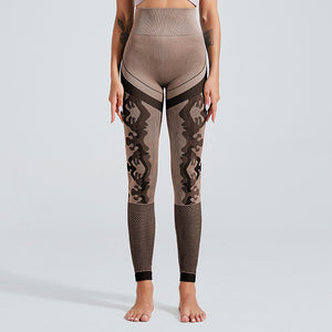 Camouflage Hollow Fitness Leggings - Secret Apparel