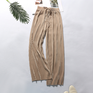 Pleated wide-leg trousers - Secret Apparel