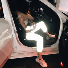 Load image into Gallery viewer, Grey Reflective Joggers - Secret Apparel
