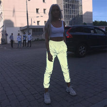 Load image into Gallery viewer, Grey Reflective Joggers - Secret Apparel
