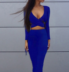 Long Sleeve Bodycon Dress - Secret Apparel