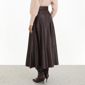 High Waist A-Line Skirt - Secret Apparel