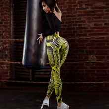 Load image into Gallery viewer, Snake Print Fitness Leggings - Secret Apparel
