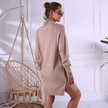 Load image into Gallery viewer, Turtleneck Braided Knitted Dress   - Secret Apparel
