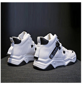 Women White Ankle Trainers - Secret Apparel