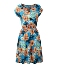 Load image into Gallery viewer, Short Sleeve Elastic Waist Dress - Secret Apparel
