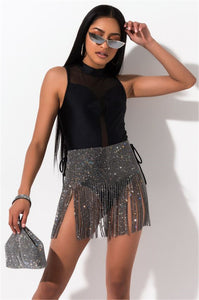 Bling Strap Skirt - Secret Apparel