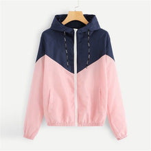 Load image into Gallery viewer, Pink Contrast Wind Cheater Jacket - Secret Apparel
