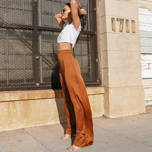 High Waist Wide Leg Pants - Secret Apparel