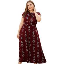 Load image into Gallery viewer, Plus Size Printed Maxi Dress - Secret Apparel
