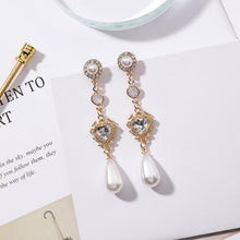 Load image into Gallery viewer, Pearl Water Drop Earrings - Secret Apparel
