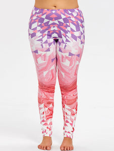 Plus Size Printed Leggings - Secret Apparel