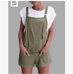 Cotton Shorts Dungarees - Secret Apparel