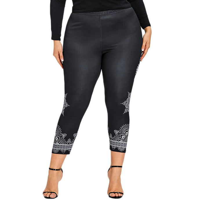 Black Plus Size Leggings - Secret Apparel