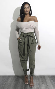 Casual Paper Bag Pants - Secret Apparel