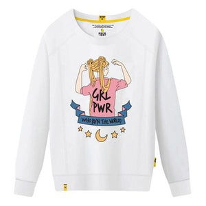 Round Neck Girl Power Sweatshirt - Secret Apparel