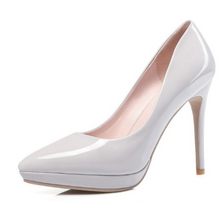 Load image into Gallery viewer, PU Pointed High Heels Court Shoes - Secret Apparel
