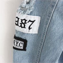 Load image into Gallery viewer, Denim Jacket Printed Patch Shirt - Secret Apparel
